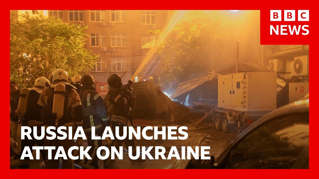 Russia launches ‘most massive attack’ on Kyiv | BBC News