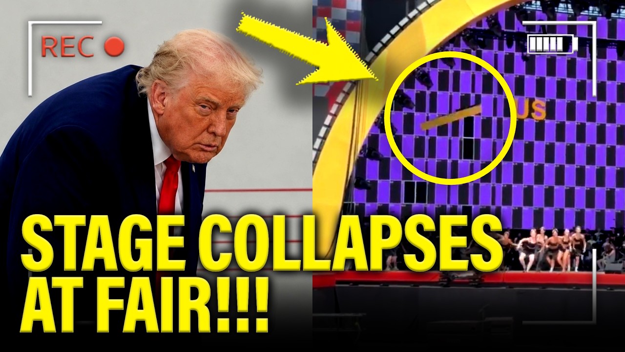 🚨STAGE COLLAPSES as Trump’s DISASTER Fair FALLS APART!!!
