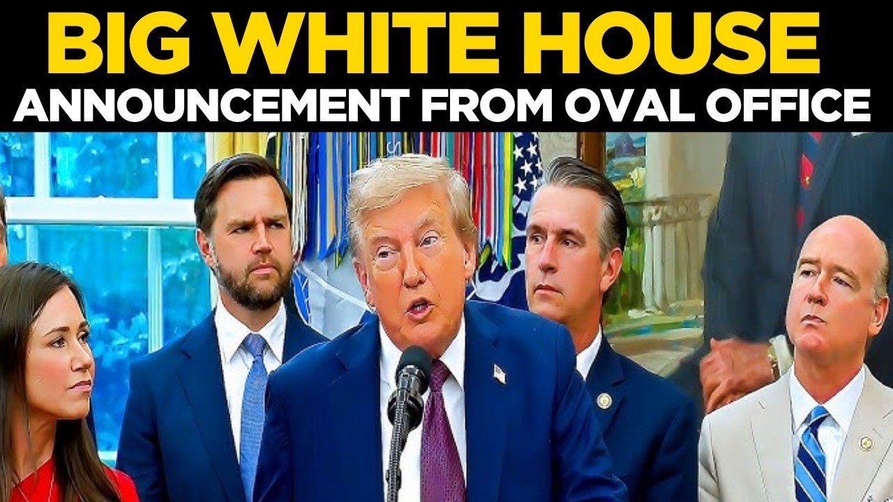Trump LIVE: US President Donald Trump Makes Big Announcement at Oval Office | White House Breafing