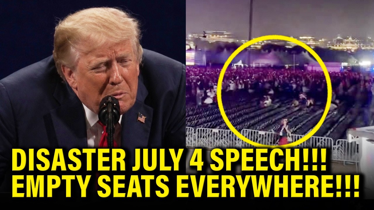 Trump GLITCHES OUT in JULY 4 SPEECH to TINY CROWD!!