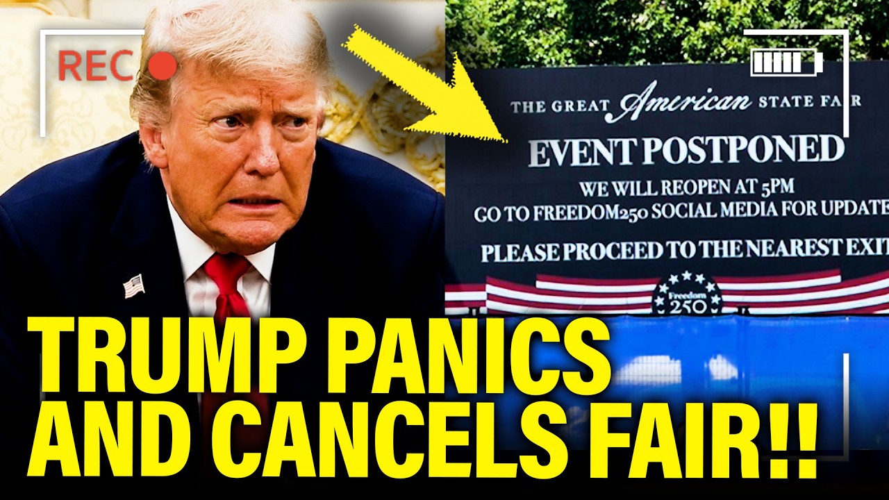 Trump PANICS and CANCELS FAIR before JULY 4 EVENT!!!