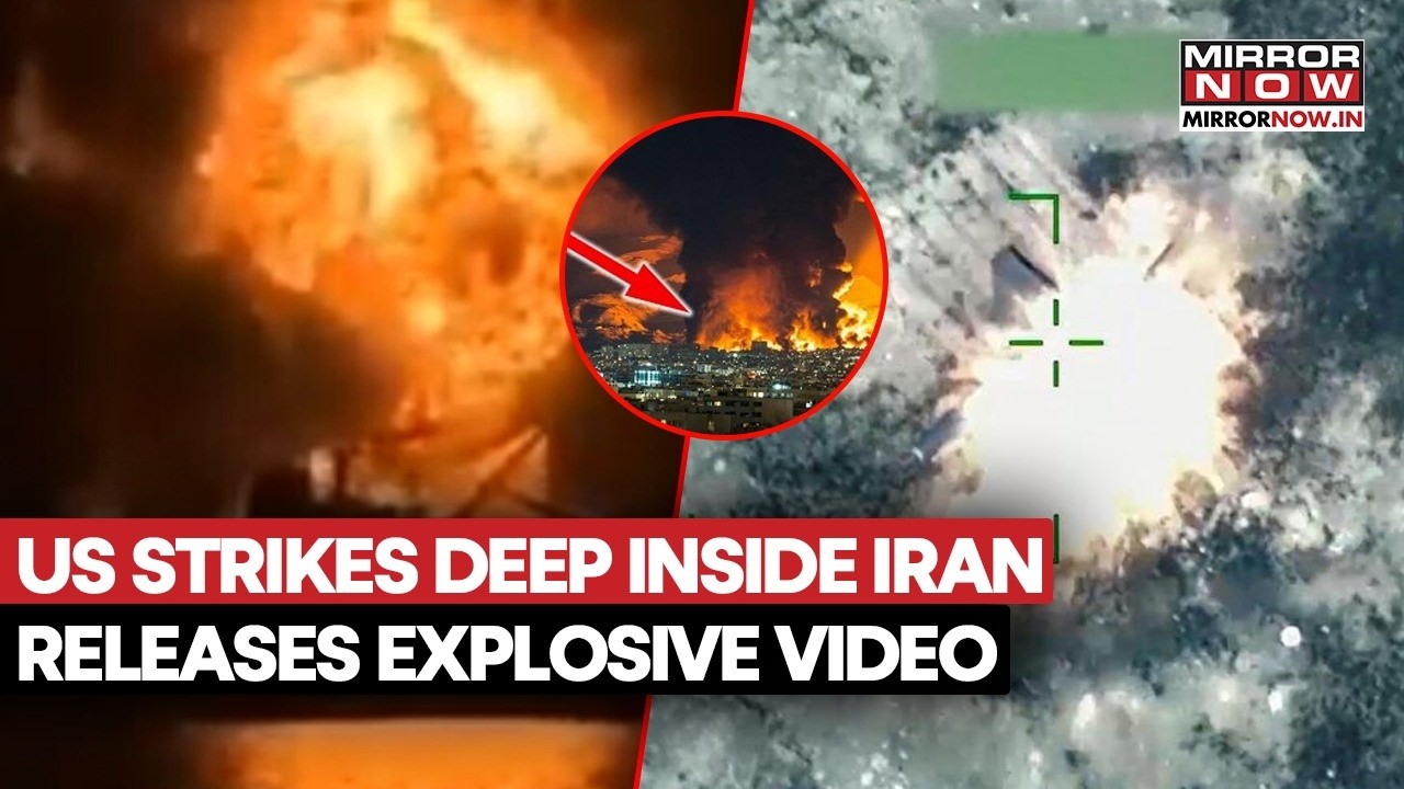 US Strikes Deep Inside Iran Striking 10 Military Targets: CENTCOM Releases Dramatic Footage | Watch