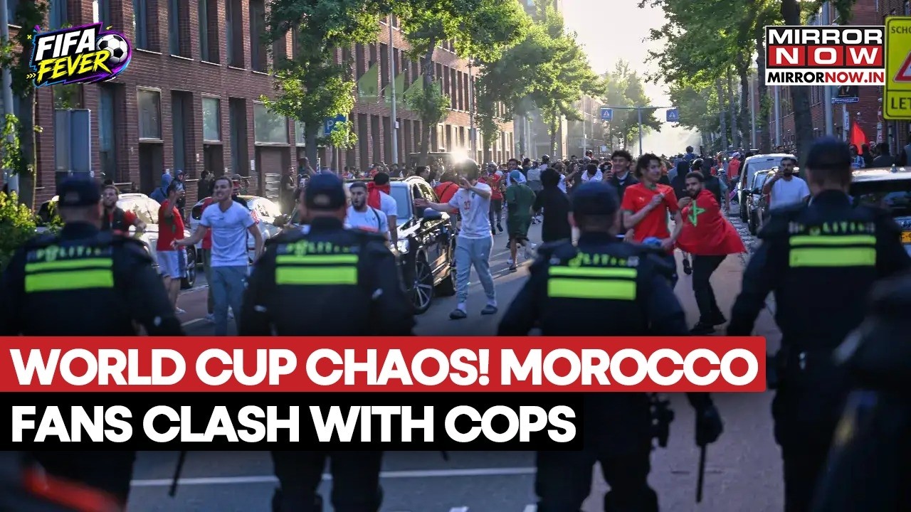 FIFA World Cup 2026: Morocco Fans Clash With Police After Dramatic Win Over Netherlands | Watch