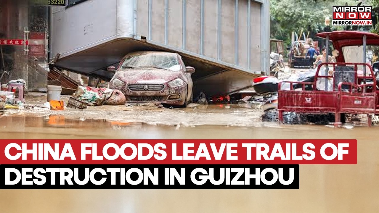China: Heavy Rain Triggers Flash Flood In Ghisou, Cars Swept Away, Thousands Displaced, Alert Issued
