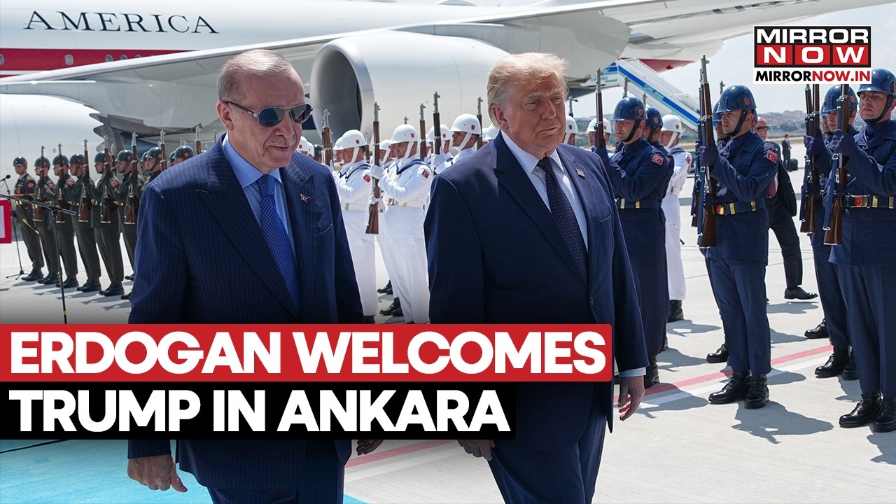 Erdogan Welcomes Trump In Ankara For First Time Ahead Of High-Stake NATO Summit | Watch
