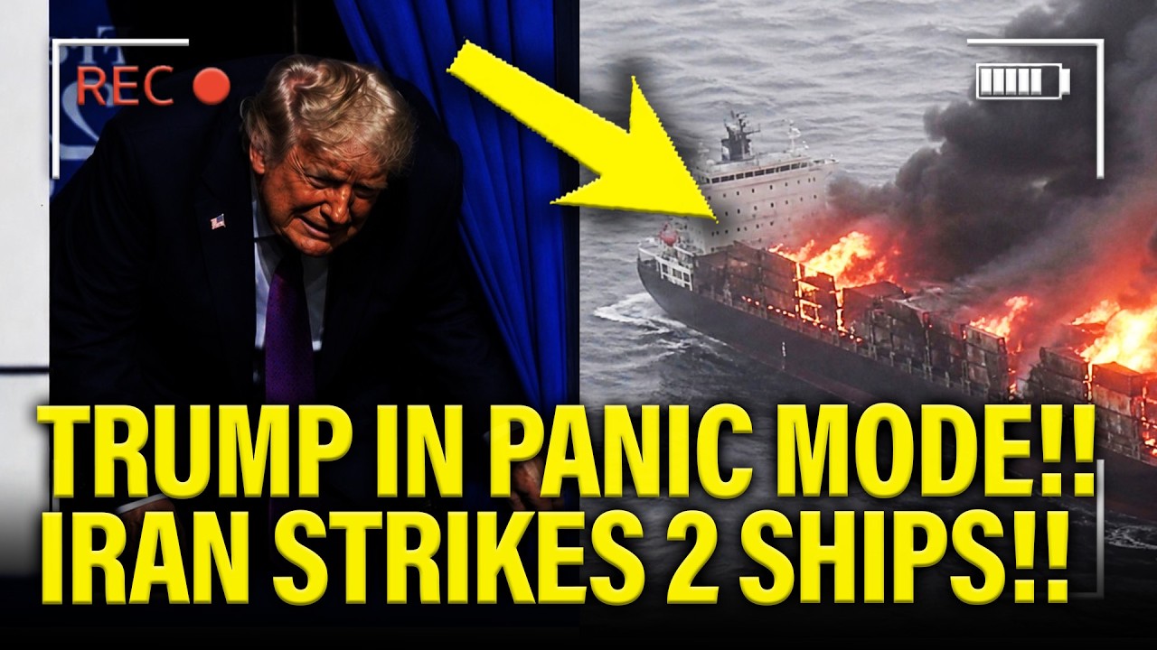 Trump PANICS as IRAN STRIKES 2 SHIPS!!!