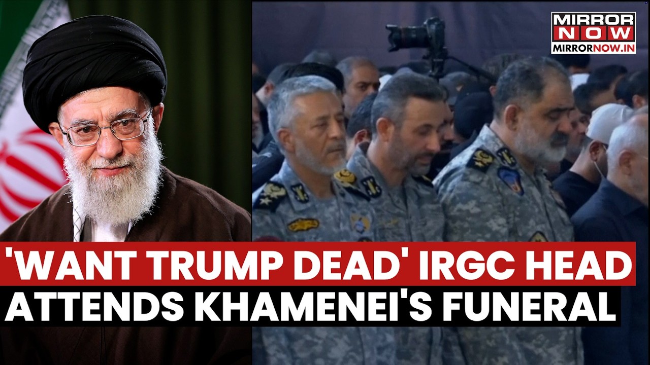 ‘We Want Trump Dead’ IRGC Chief & Others Vow Ultimate Revenge at Massive Khamenei Funeral | Watch