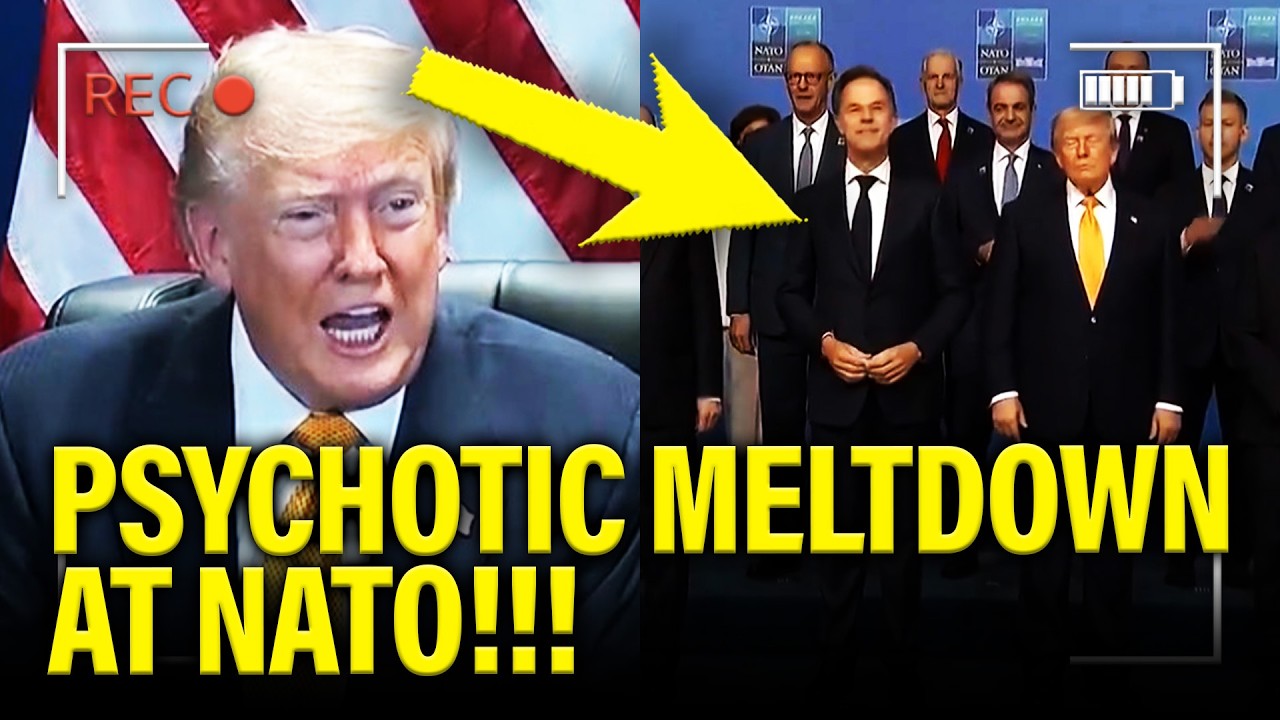 Trump has PSYCHO MELTDOWN at NATO Press Conference