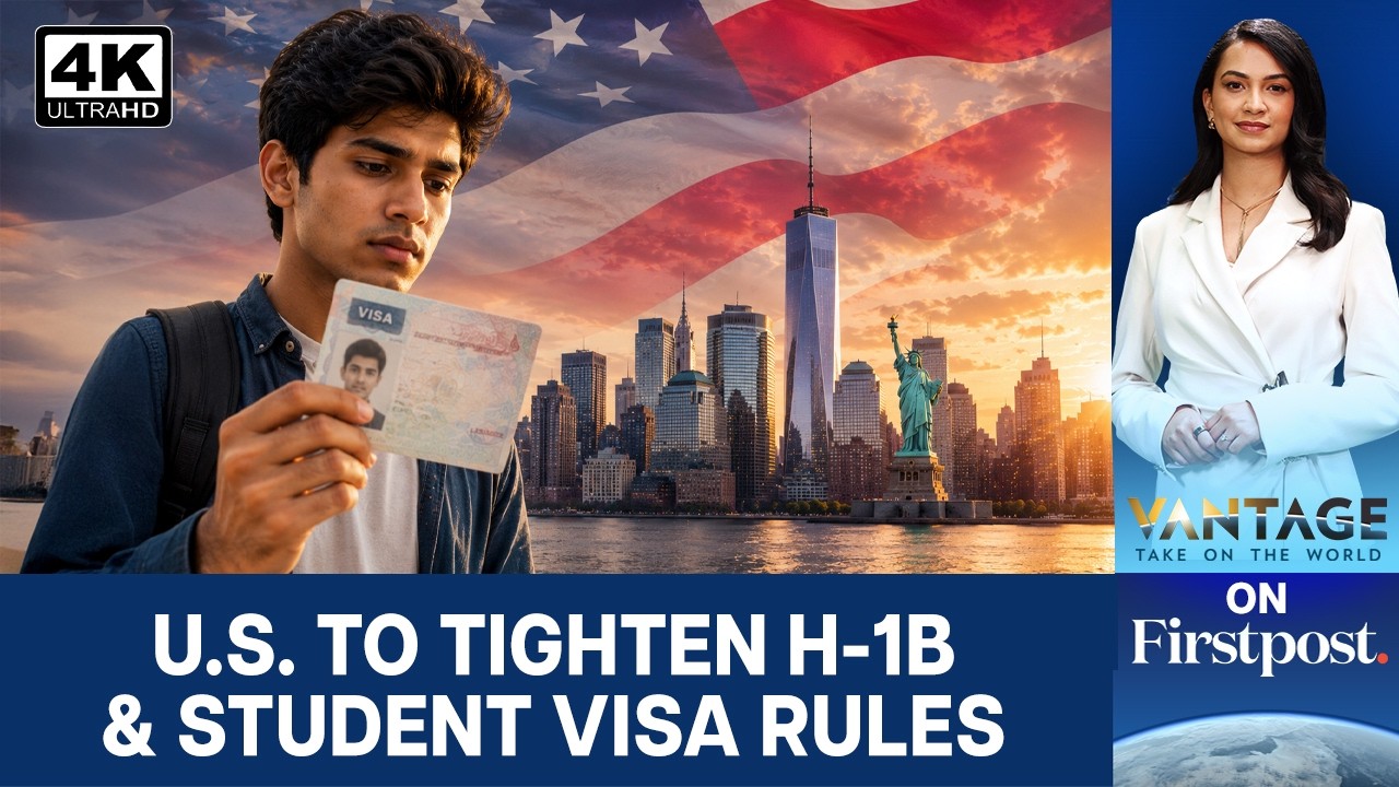 US Plans Major Changes to H-1B & Student Visa Rules | Vantage on Firstpost | 4K