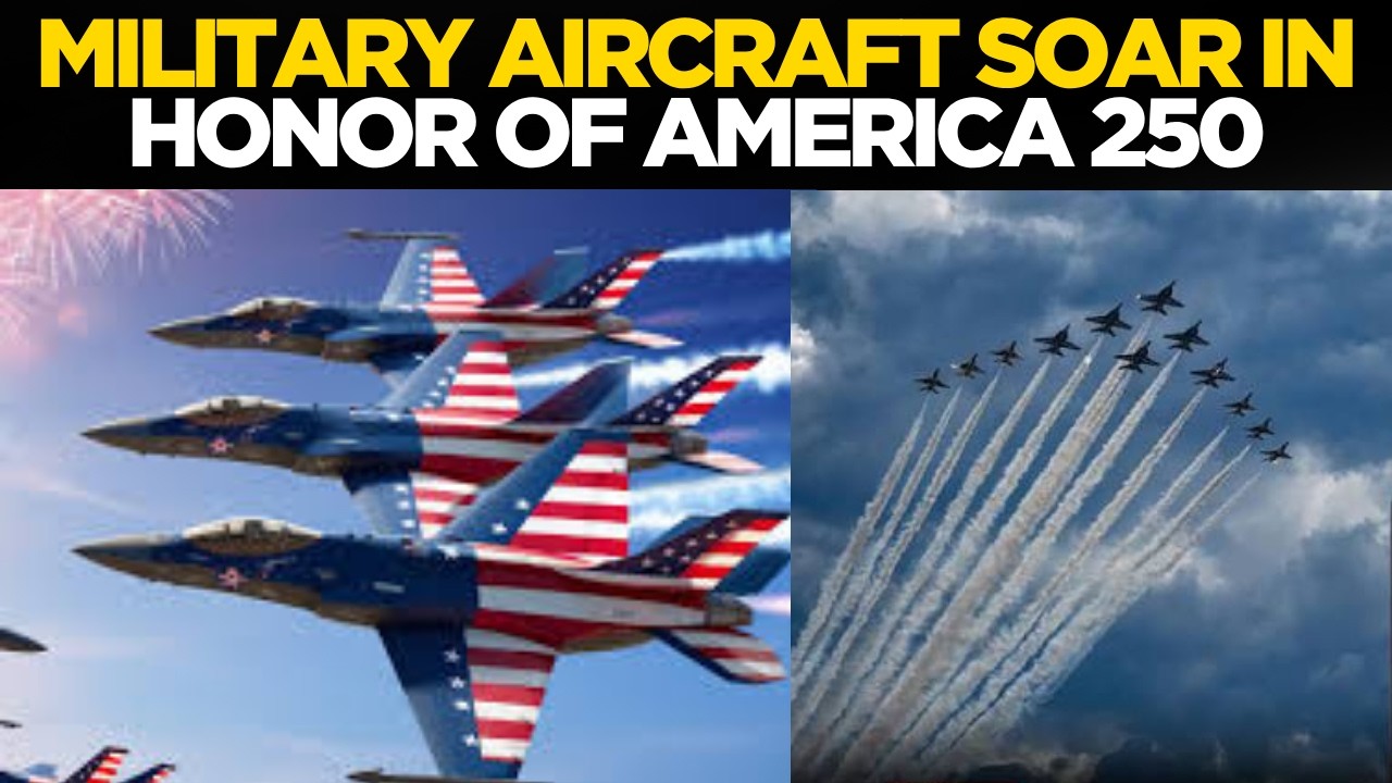 LIVE: Military Flyovers Mark 250th Anniversary of the United States in Washington D.C. | US News
