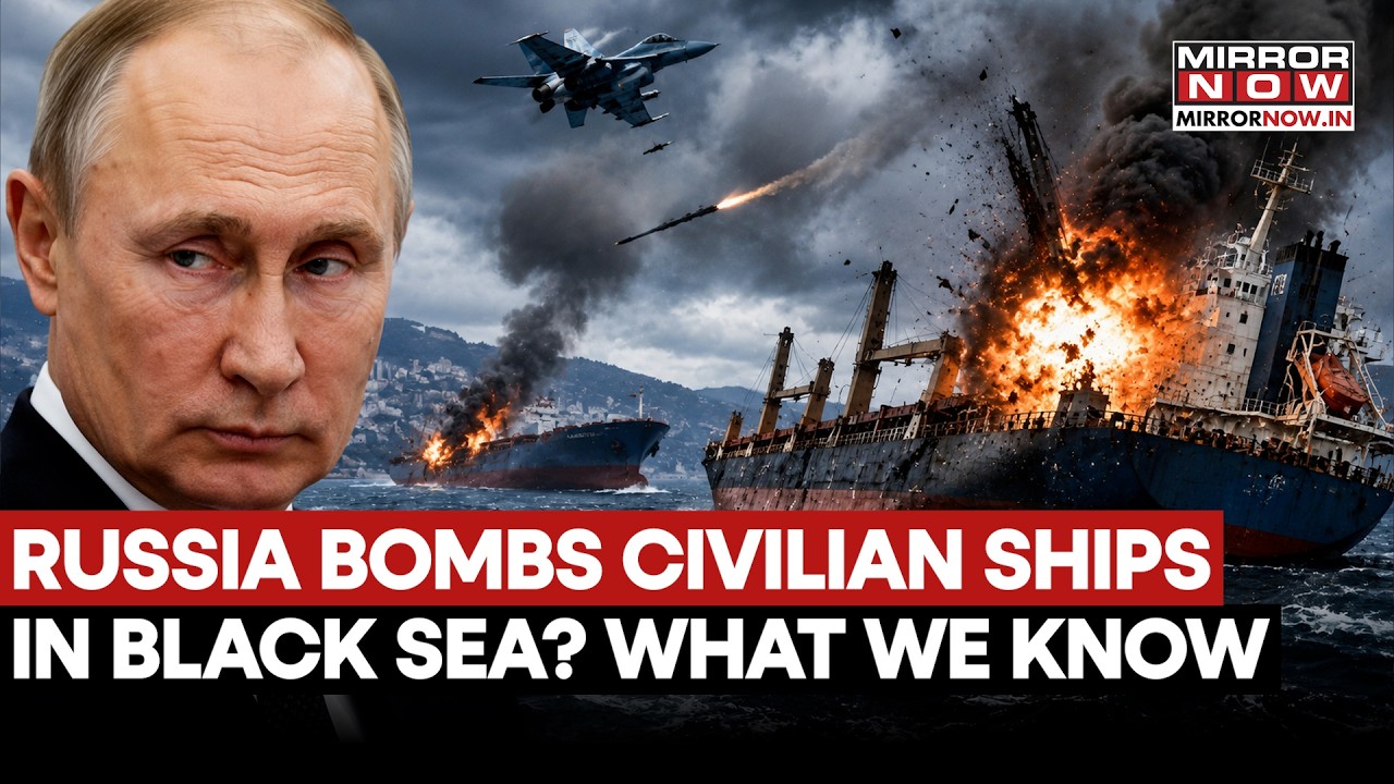Russia Bombs Civilian Ships In Black Sea; 1 Dead, Ukraine Makes Big Claim | What We Know | Watch