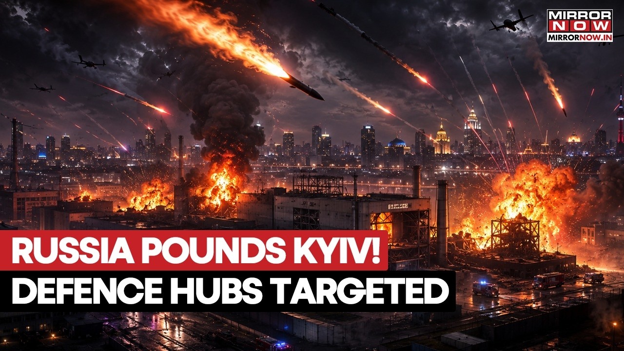 Russian Forces Strike Kyiv, Targets Ukraine’s Defence Production Network In Major Attack | WATCH