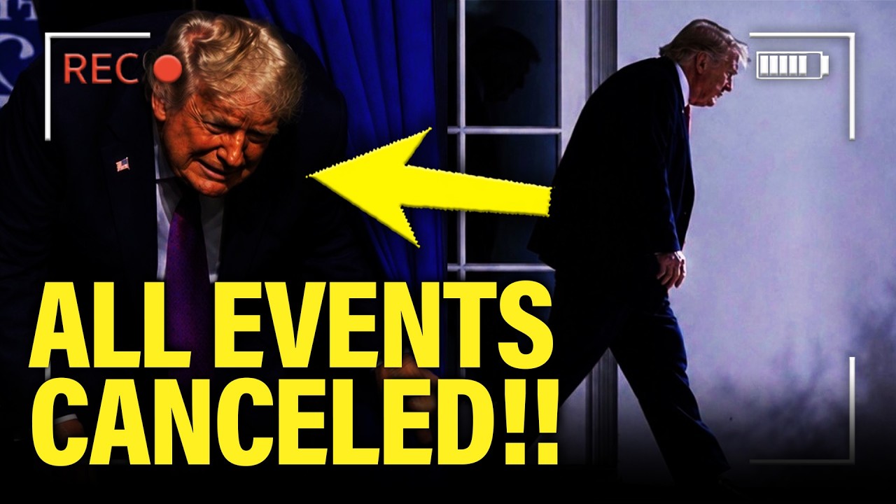 Trump SUDDENLY CANCELS All HIS EVENTS for 3 DAYS!!!