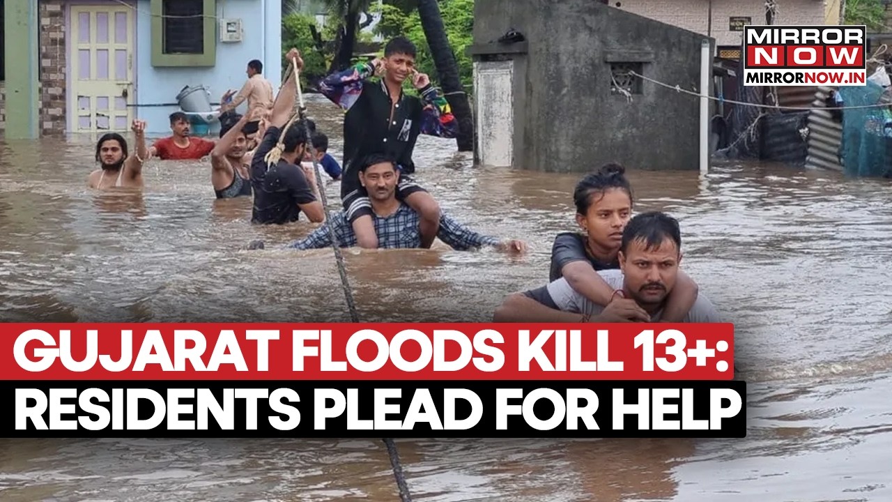 Gujarat Flood Horror! 13 Dead As Surat Monsoon Rains Submerge Homes, Residents Cry For Help | Watch