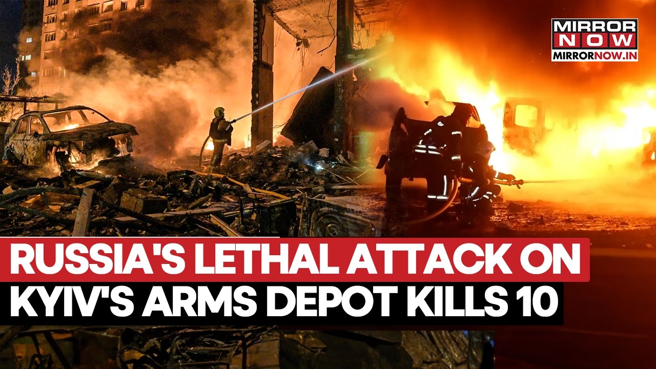 Russian Strike Hits Kyiv Arms Depot: Deadly Blast Kills 10 as Zelenskyy Promises Revenge | Watch