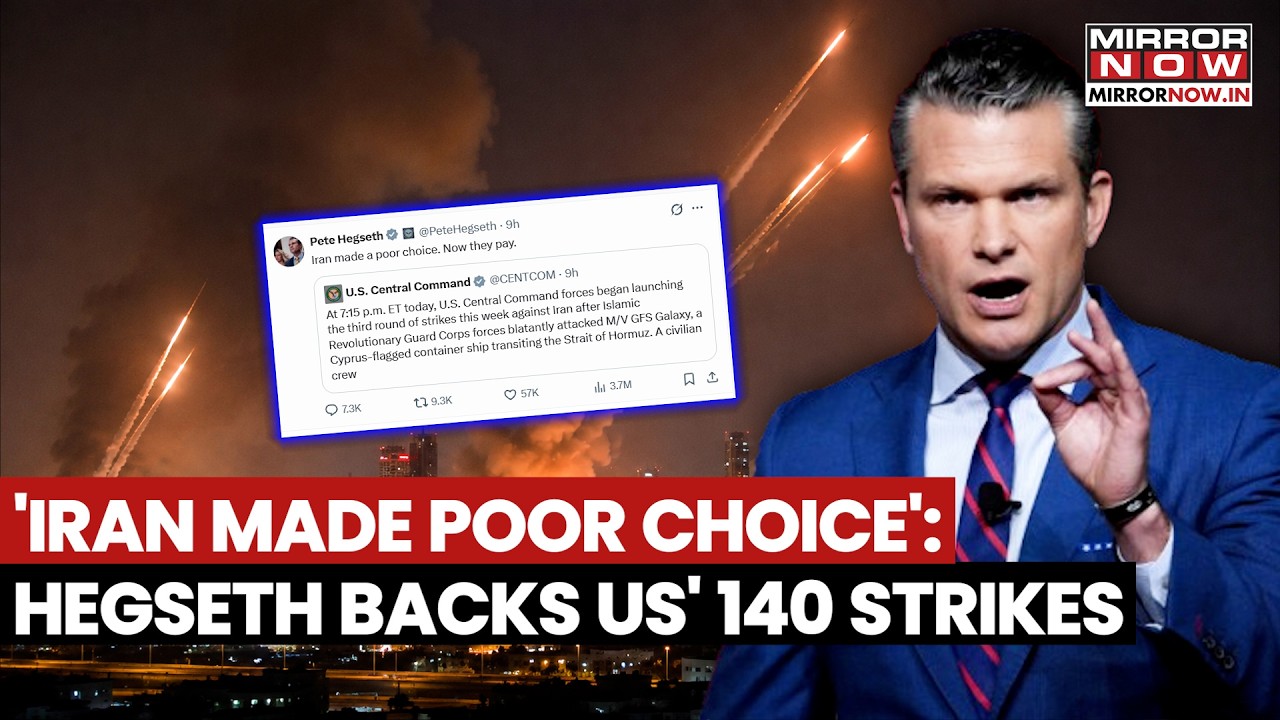 ‘Iran Made Poor Choice’: Hegseth Backs Military Operation As US Targets Over 140 Iranian Sites