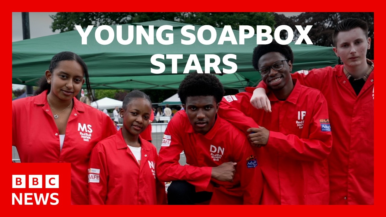 Aspiring engineers take on Soapbox racing | BBC News