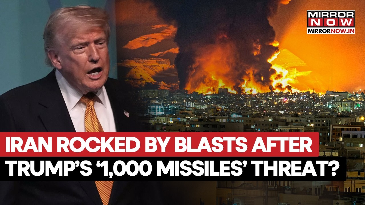 Trump’s ‘1000 Missiles’ Rock Iran? Explosions Shake Tehran After Missile Warning | Tensions Explode