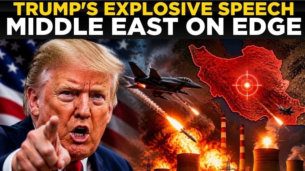 TRUMP LIVE: Trump’s Explosive Speech From The White House, Middle East on Edge After Trump’s Warning