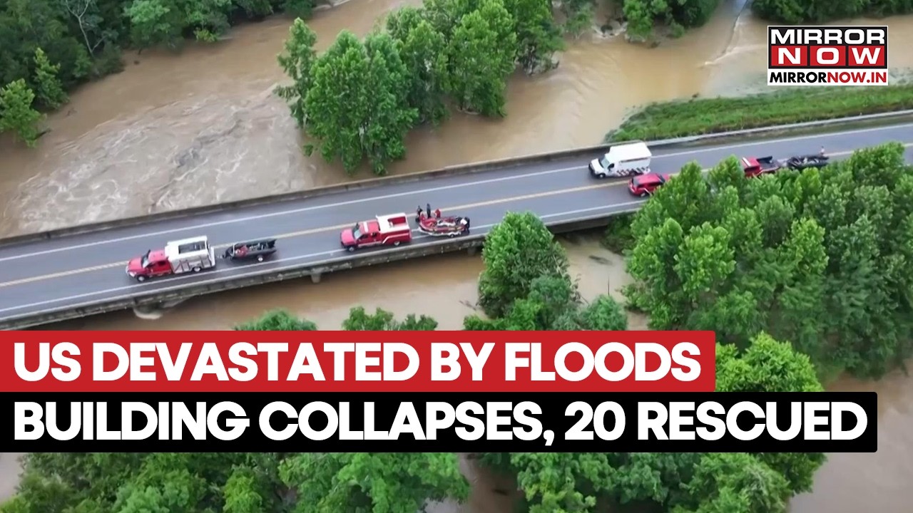 US FLOOD DISASTER: Building Collapses, 150+ Children Rescued By Helicopters | Devastation On Camera