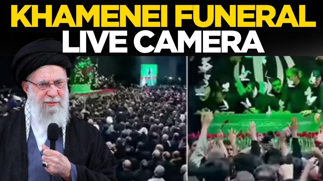 Khamenei Funeral LIVE | Thousands Mourn Iran’s Late Supreme Leader At Tehran’s Grand Mosala