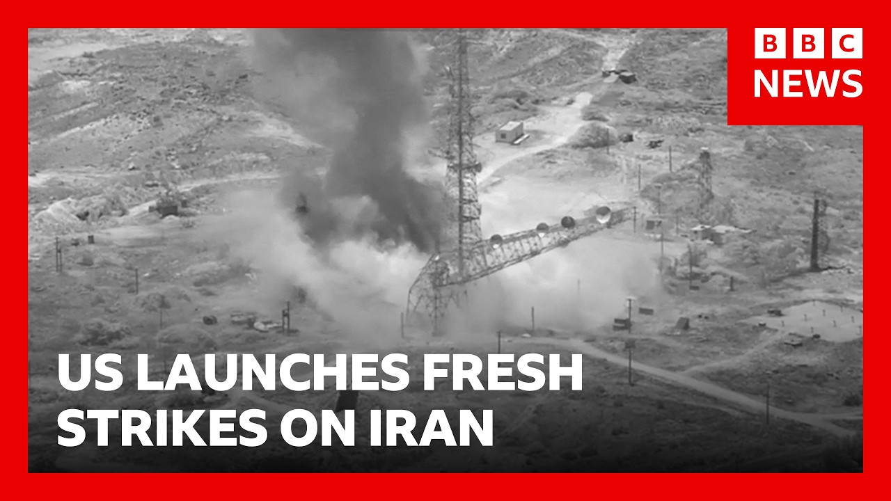 US launches fresh strikes on Iran as Trump warns Tehran it ‘better behave’ | BBC News