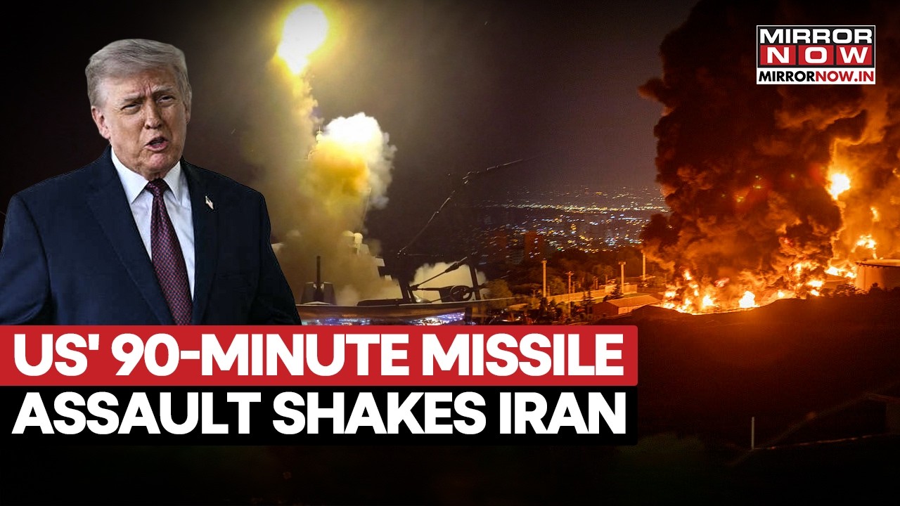 Iran Hit by 90-Minute US Blitz: Inside Trump’s 5th Wave of Strikes | Middle East On Edge | Watch