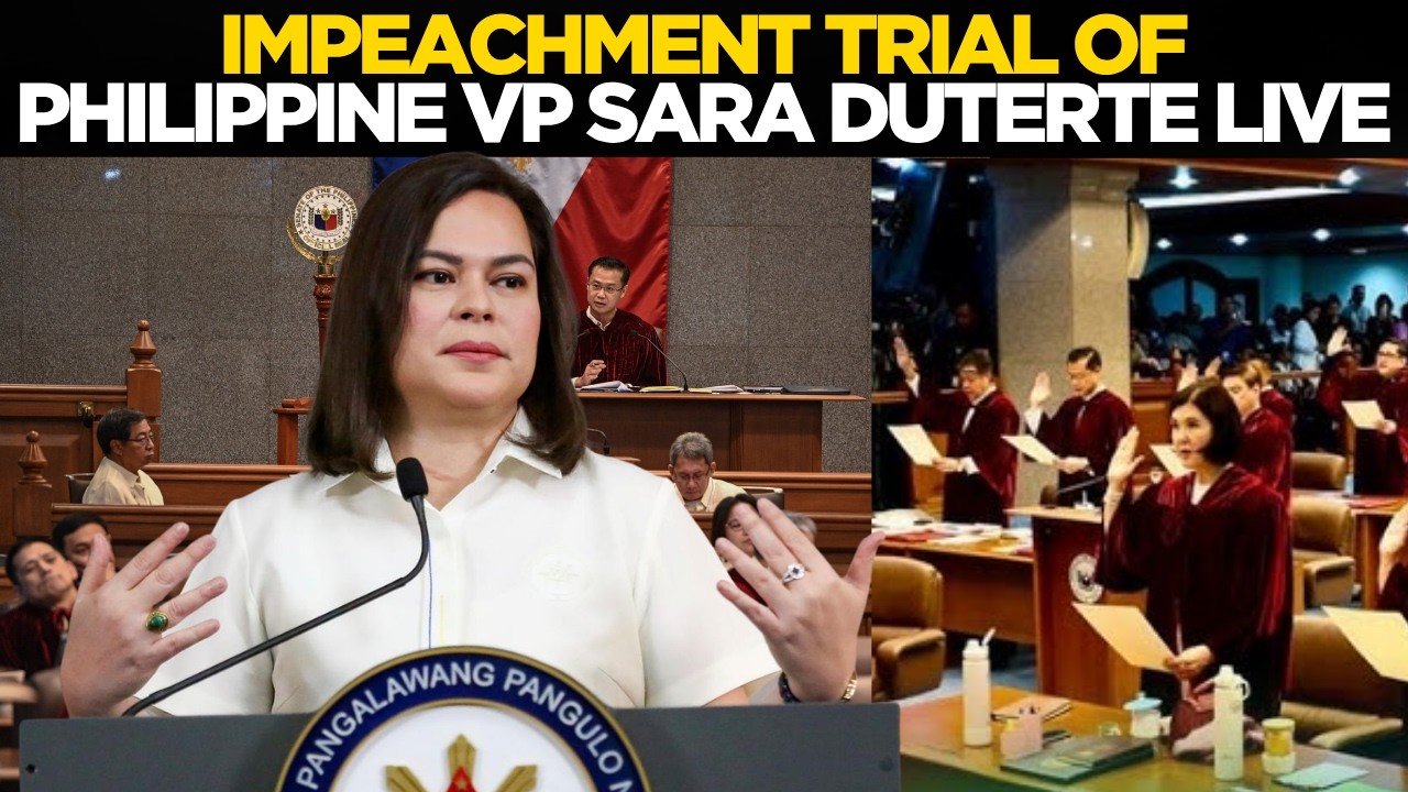 Sara Duterte Impeachment Trial LIVE | Philippine Senate Begins Historic VP Impeachment Case
