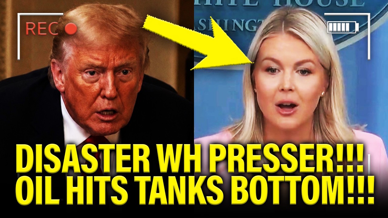 Trump WH hold DISASTER PRESSER as OIL HITS TANK BOTTOM!!!