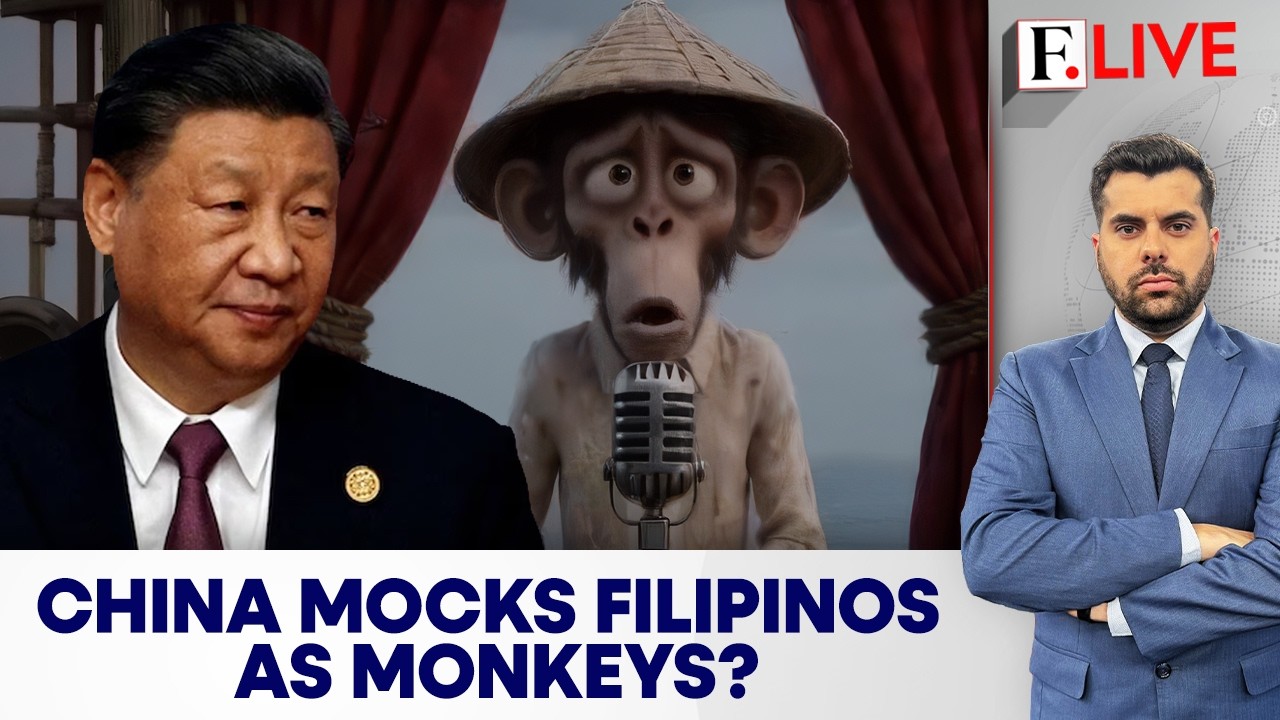 China’s AI Monkey Video Triggers Philippines Protest Over South China Sea | Firstpost Live