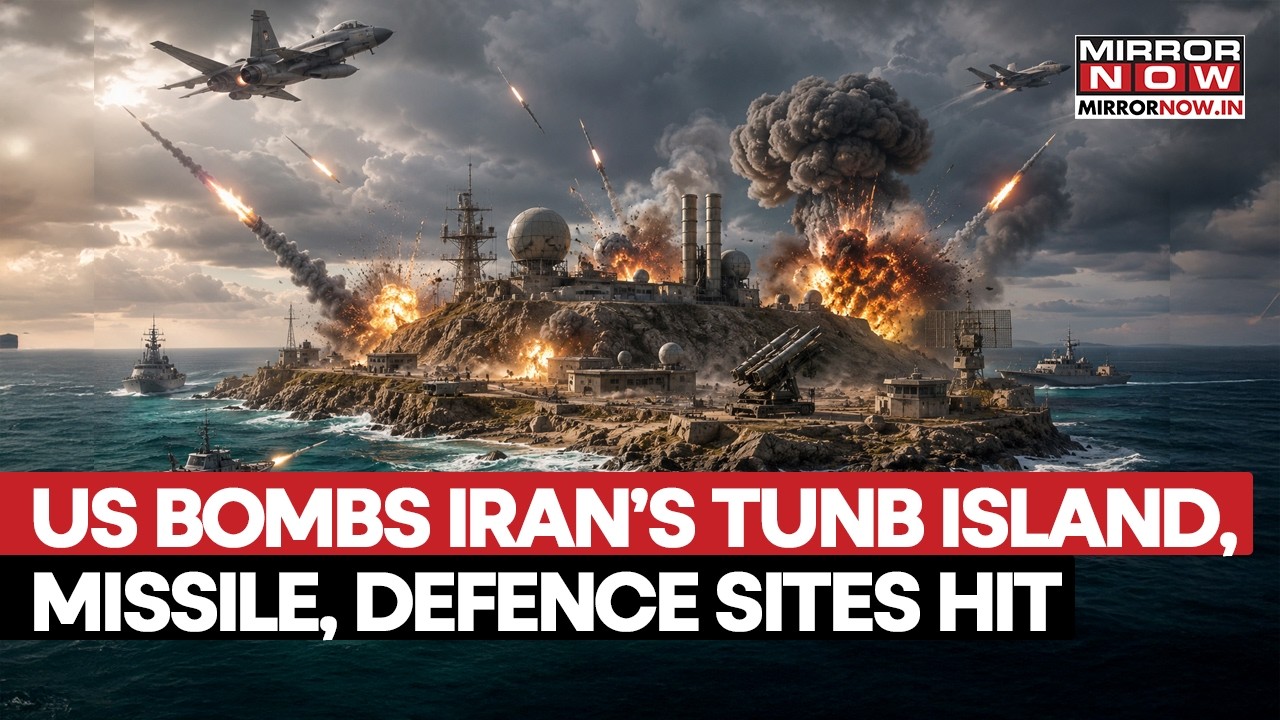 US Bombs Iran’s Tunb Island! Missile & Defence Sites Obliterated In Massive Strike | Watch