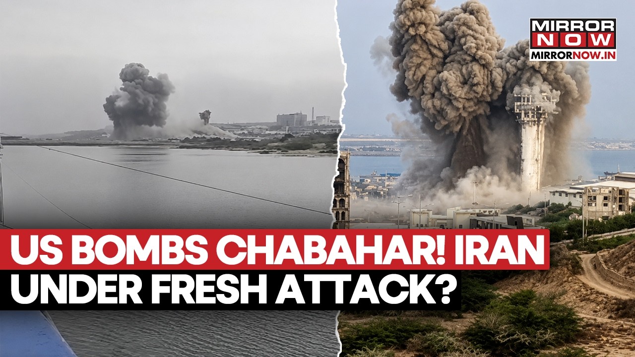 US Bombs Chabahar Port! Iran Under Fresh Attack, Hits Missile, Drones Site, 7 IRGC Members Killed