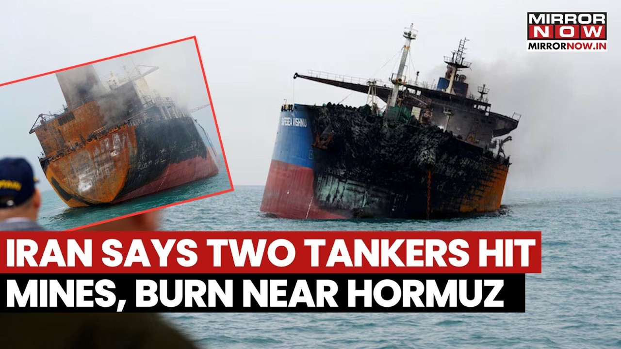 IRGC Mine Claim Ignites Hormuz Crisis As Two Oil Tankers Explode Near Strait In Fiery Scare