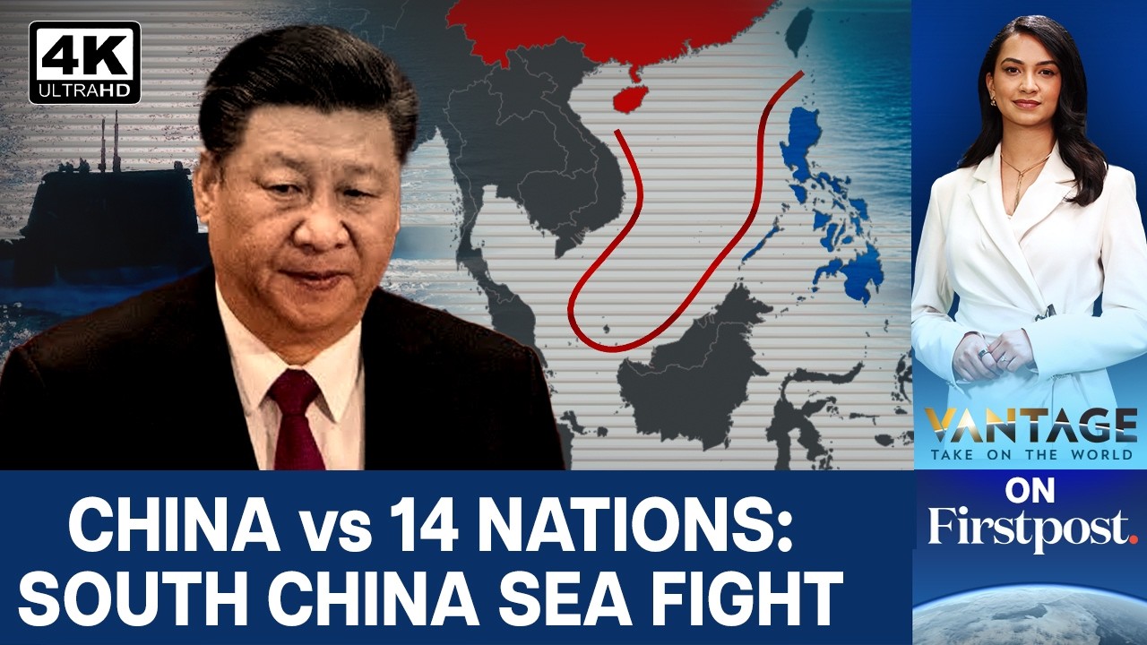 US and 13 Nations Reject Beijing’s ‘9 Dash Line’ Claims in South China Sea | Vantage on Firstpost|4K