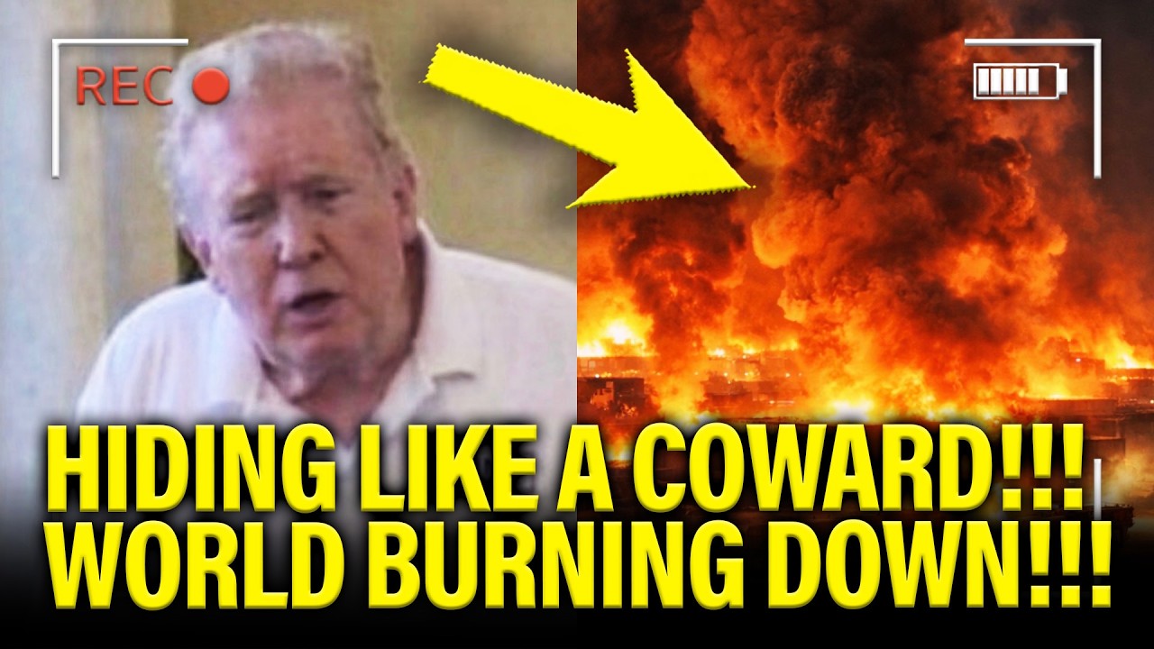 Trump HIDES In GOLF COURSE as WORLD BURNS DOWN!!!