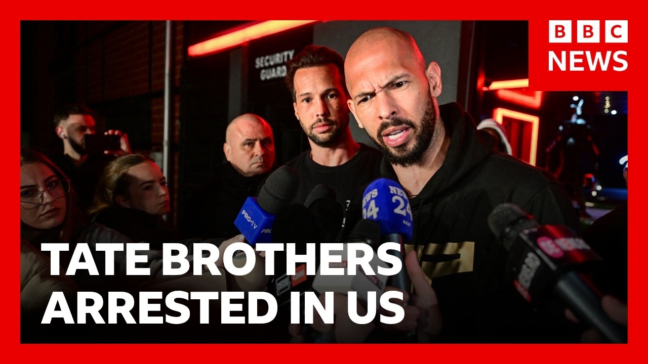 Andrew and Tristan Tate arrested in US over new UK charges | BBC News