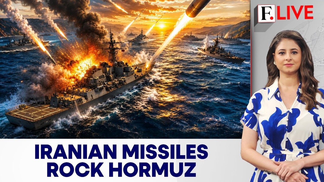 Trump Threatens Iran As IRGC Missiles Hit Ships In Hormuz | Firstpost Live | N18G