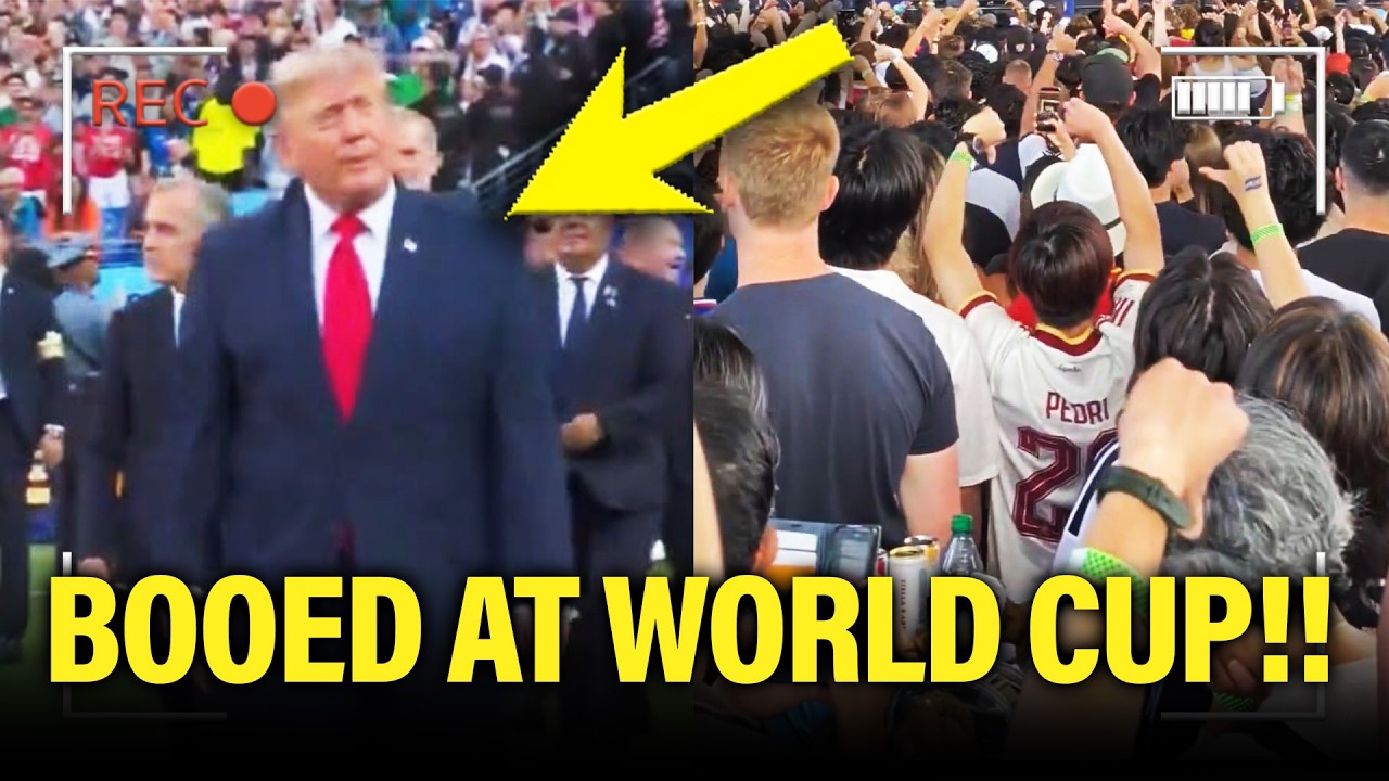 Trump gets MERCILESSLY BOOED at WORLD CUP FINALS!!!