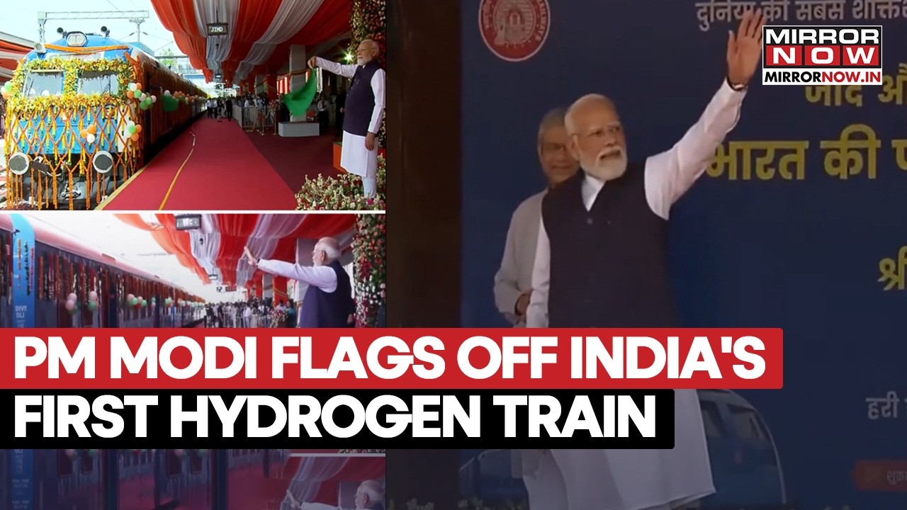 PM Modi Flags Off India’s First Hydrogen Train From Jind To Sonipat