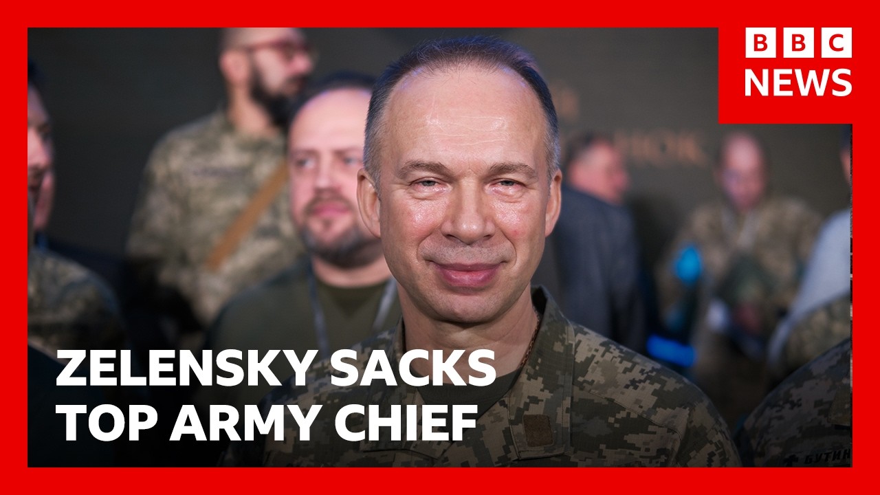 Zelensky sacks Ukraine’s top army commander after days of protests | BBC News