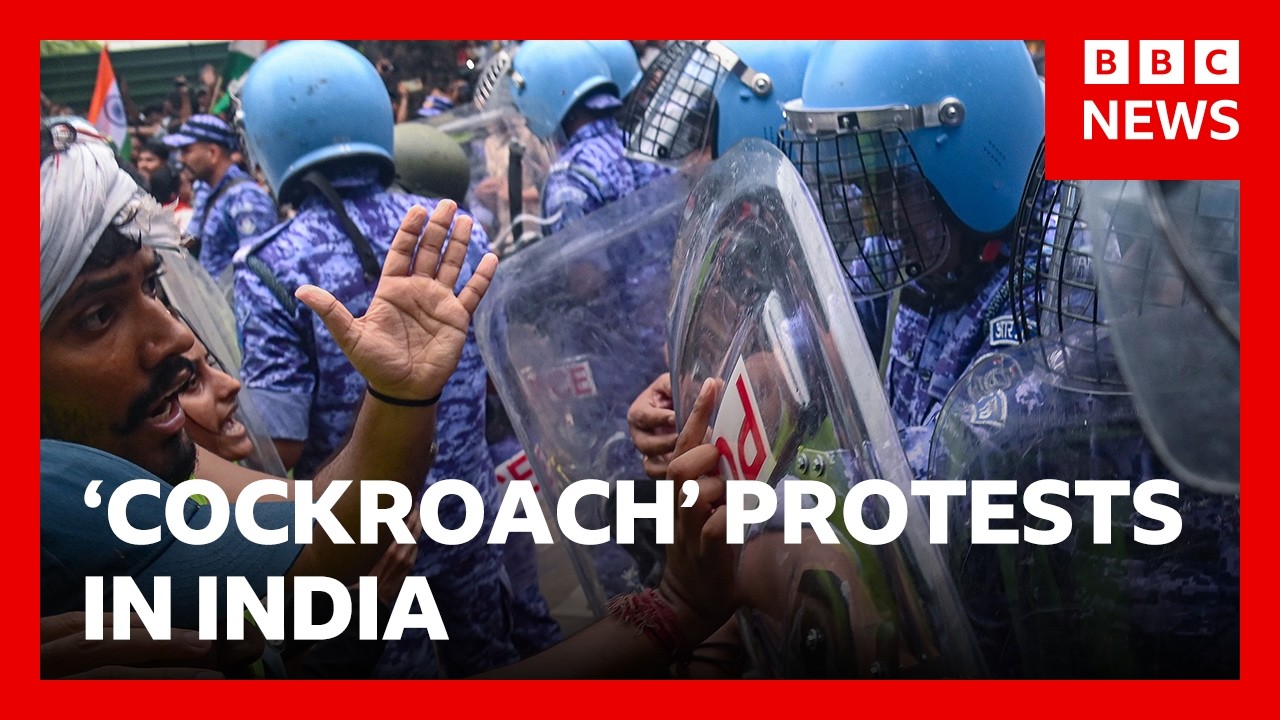 India’s ‘cockroach’ protest continues after police crackdown | BBC News