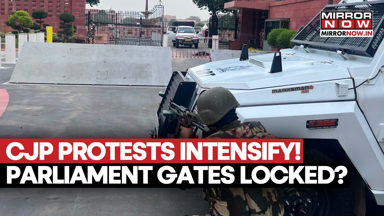 CJP Protest Explodes! Parliament Gates Locked As Chaos Erupts In Capital Streets | Watch Video