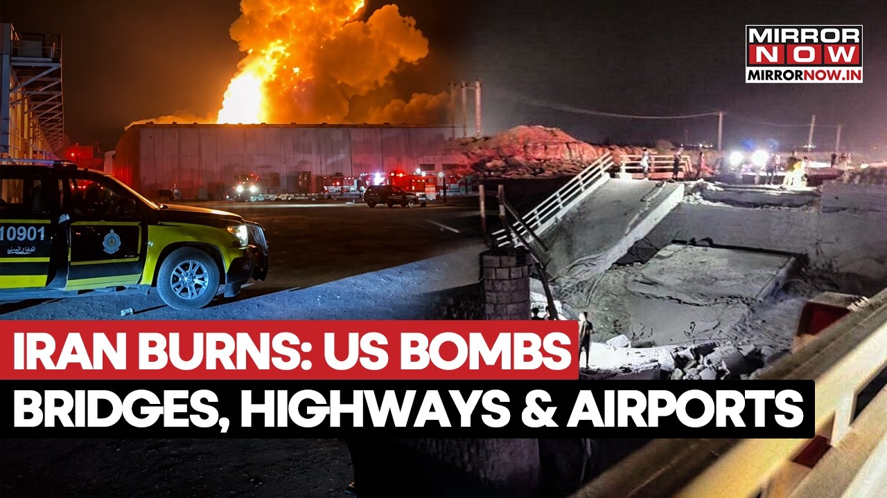 US Bombs Iran: Airport, Highways, & Railway Bridges Struck As Trump Ups Threats Against Tehran