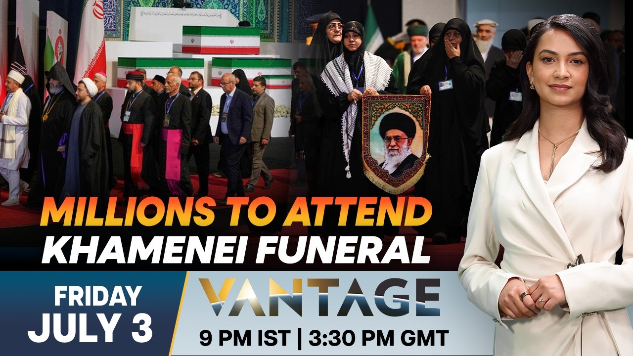Ali Khamenei Funeral LIVE: Iran Locks Down Cities As Foreign Leaders Arrive | Vantage on Firstpost