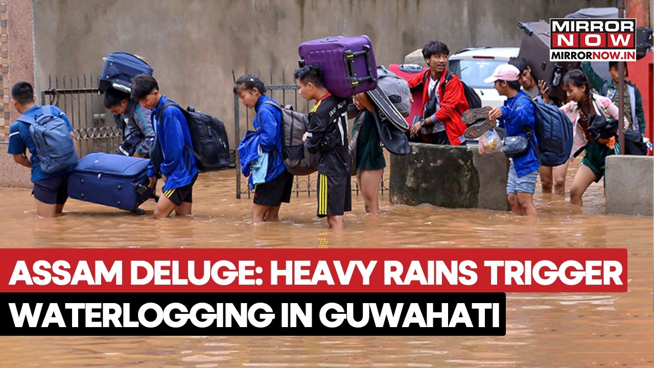 Assam Rains Trigger Massive Waterlogging In Guwahati, Low-Lying Areas Inundated, Traffic Hit
