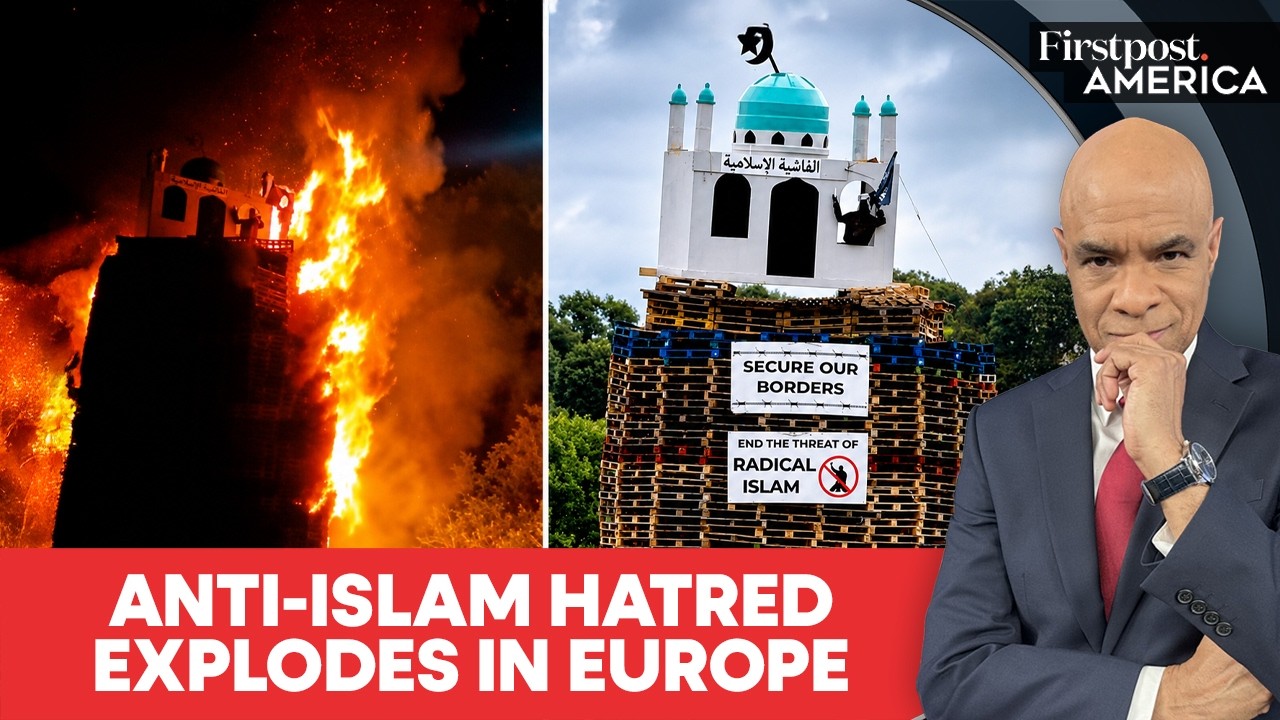 Replica Mosque Set Ablaze in UK’s Northern Ireland Amid Anti-Islam Hatred | Firstpost America | N18G