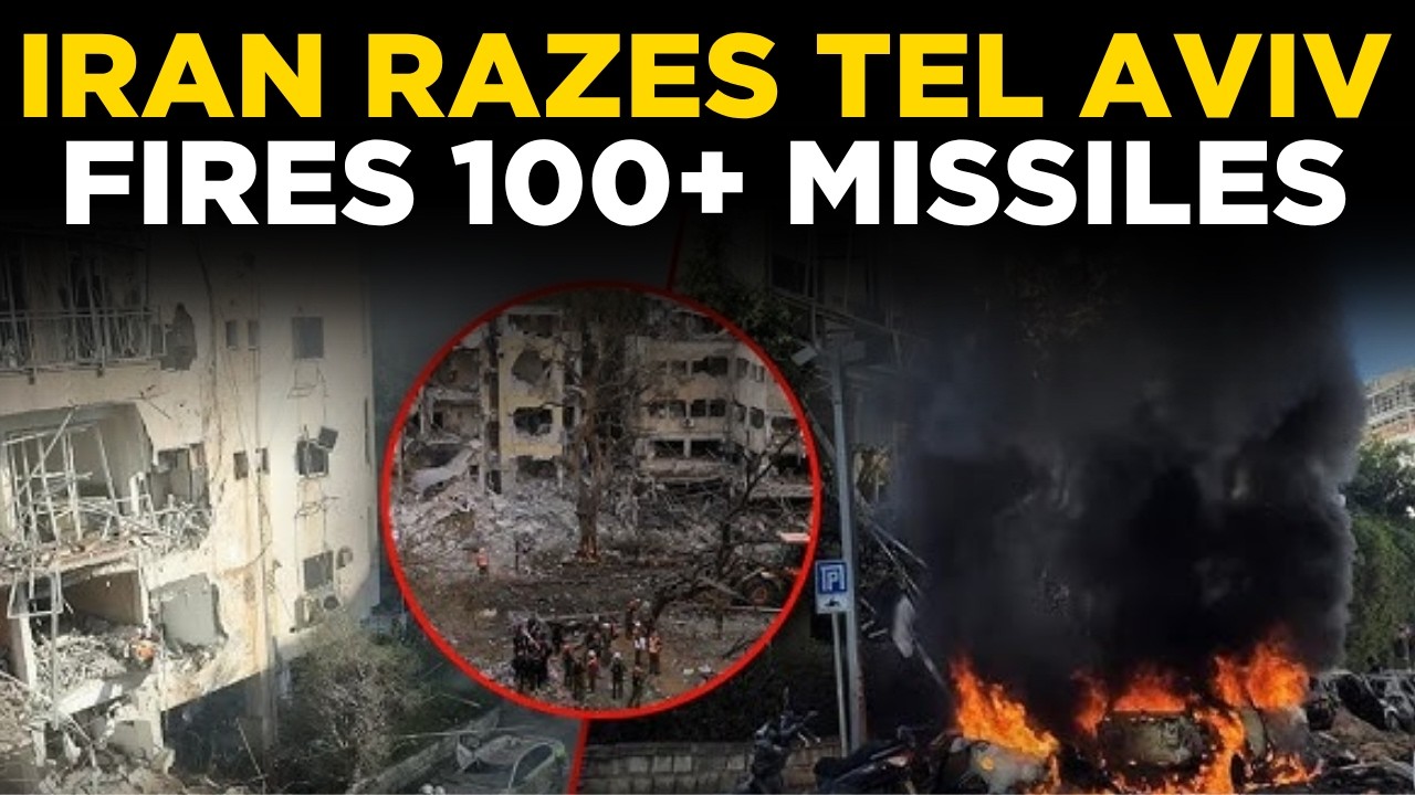 LIVE | Tel Aviv ‘BURNING’; Iran Launches 100+ Missiles On Israel After Strike On Oil Depot
