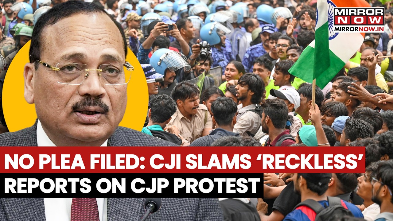 CJI Denies Refusing to Hear Plea on Student Protest Police Action, Slams ‘Reckless’ Reports | Watch