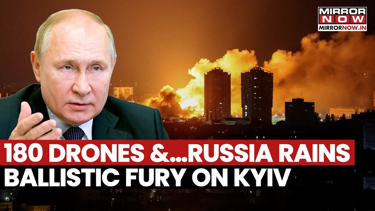 Russia Strikes Kyiv In Daylight! Ballistic Missiles And 180 Drones Rock Ukraine Capital | Watch