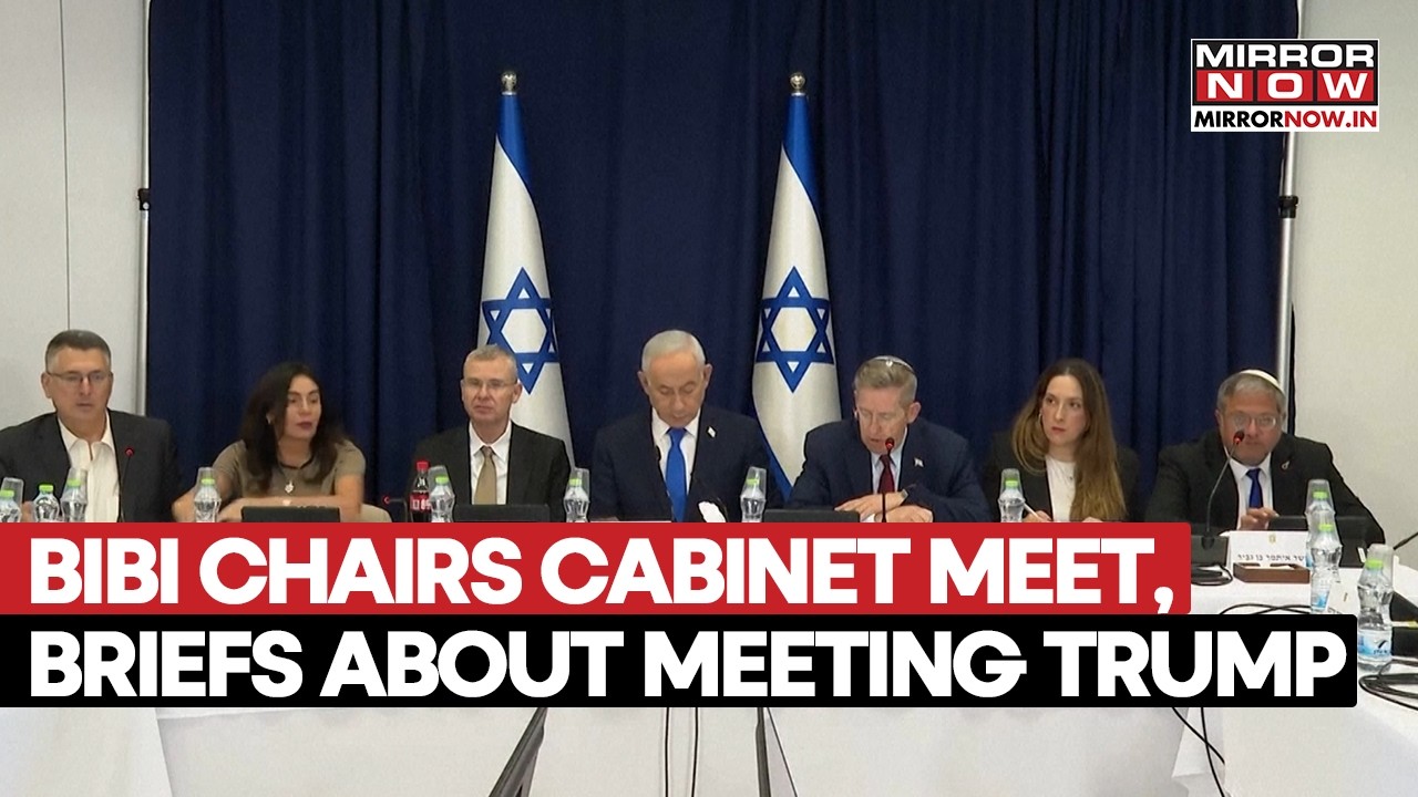 Netanyahu Chairs Cabinet Meet Ahead Of High-Stakes US Talks Amid Middle East Tensions | WATCH